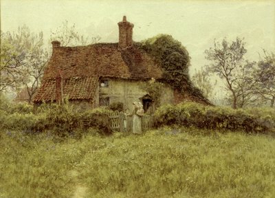 ミドルセックスのピナーのコテージ 作： Helen Allingham